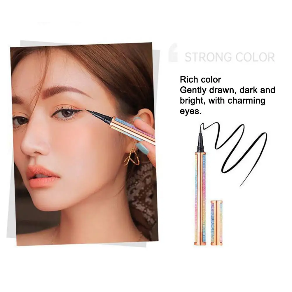 Lying Silkworm Pen Waterproof Eye Liner Black Brown Liquid Eyelash Pen Drawing Ultra-fine Lower Eyeliner Eyeliner Eyeliner E3N7 liquid lying silkworm pen matte brown black eyeliner pencil makeup eye shadow stick eye shadow waterproof eyeliner removal pen