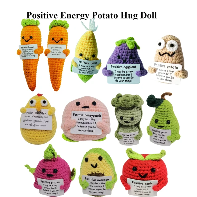Positive Energy Potato Mini Doll Handmade Poo Knitted Crochet Toy Gift  Plush Doll Best Selling Creative Gift decoration - AliExpress