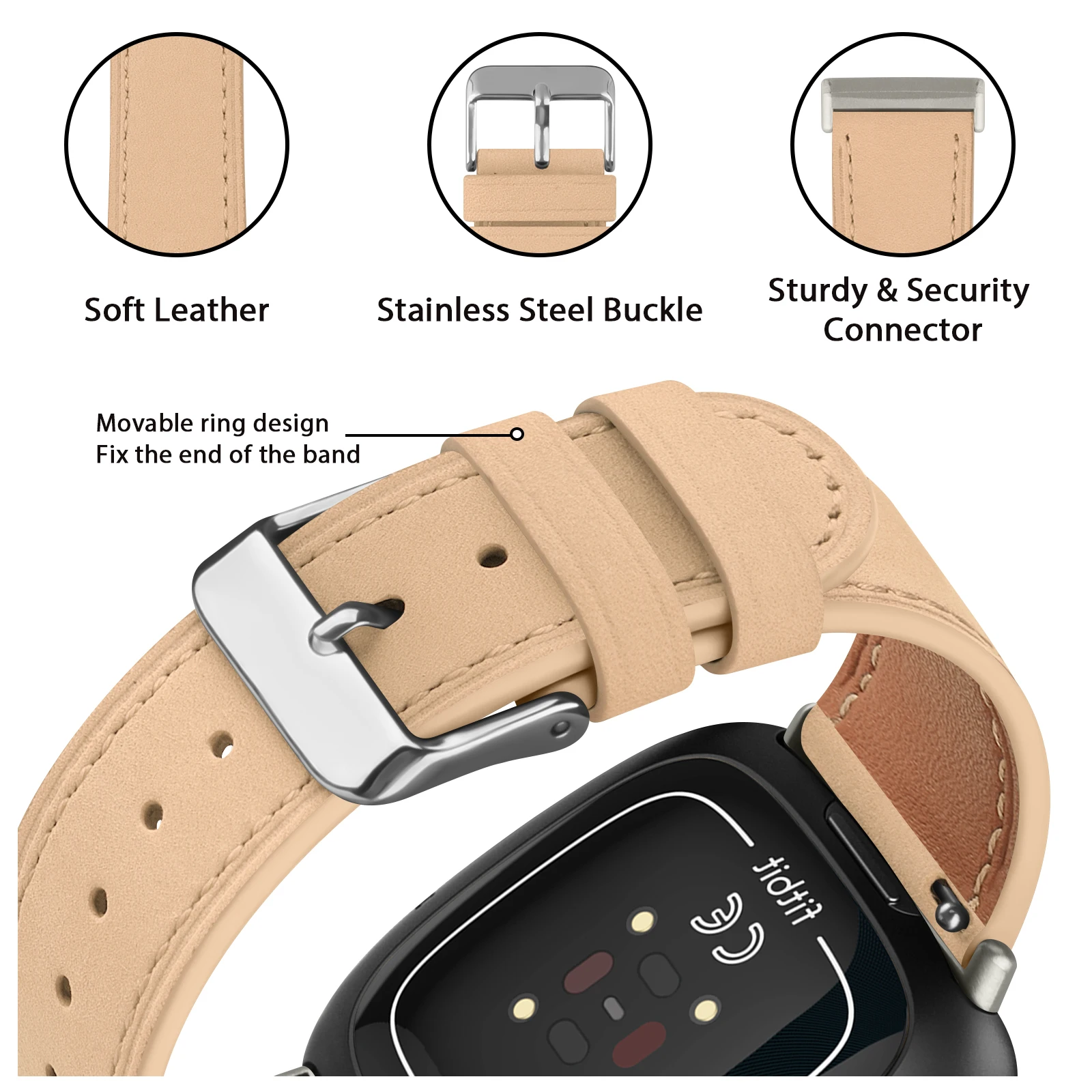 Рисунок 5 - Ремешок из натуральной кожи для Fitbit Versa 3/Versa 4
