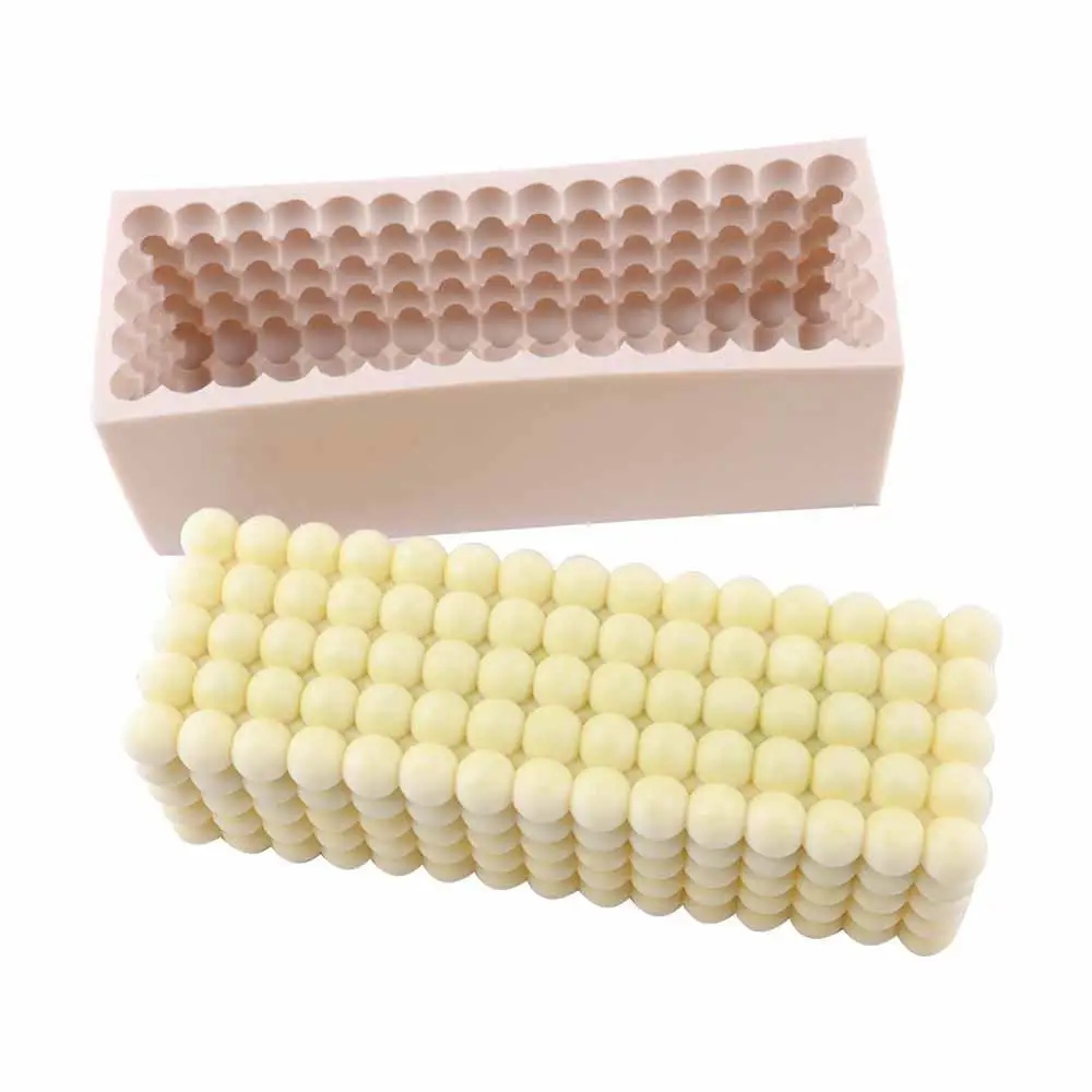 

Rectangular Silicone Candle Mold High Quality Round Bubble Ball Cube Resin Soap Baking Mold Aromatherapy Candle Plaster Mould