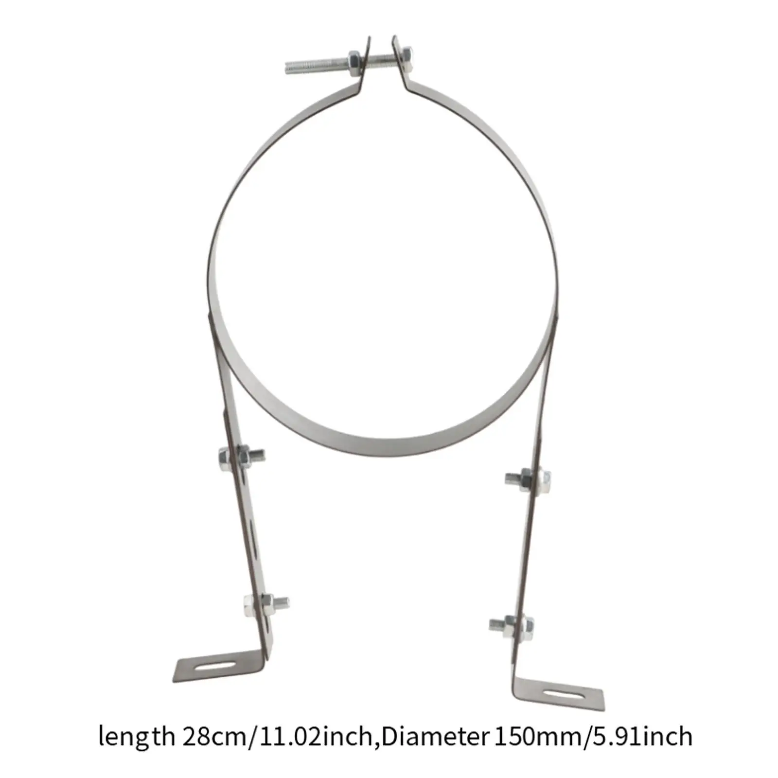 Chimney Pipe Wall Strap B Vent Pipe Bracket Holder Fixing Fireplace Parts Pipe Bracket Clamp for Outdoor Indoor Drainage Pipe