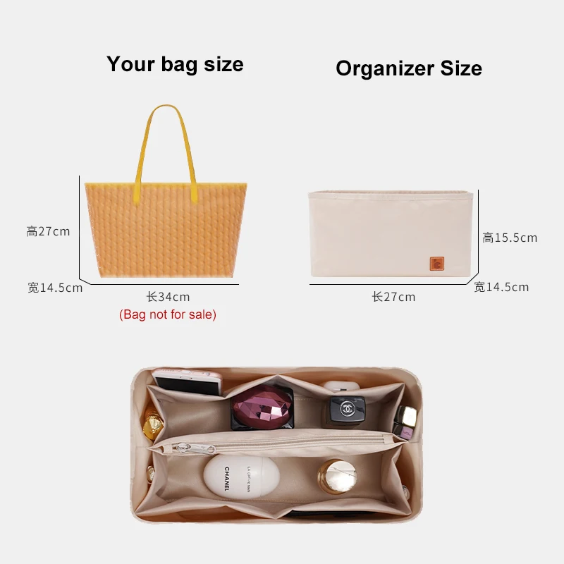 Nylon Tote Bag Luxury Organizer  Purse Organizer Insert Goyard