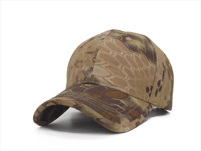 Tarnfarbene Baseballkappe für Herren, Verstellbare Atmungsaktive Schnelltrocknende Baseballmütze, Ideal für Wandern, Camping und Taktisches Training – Detail 4