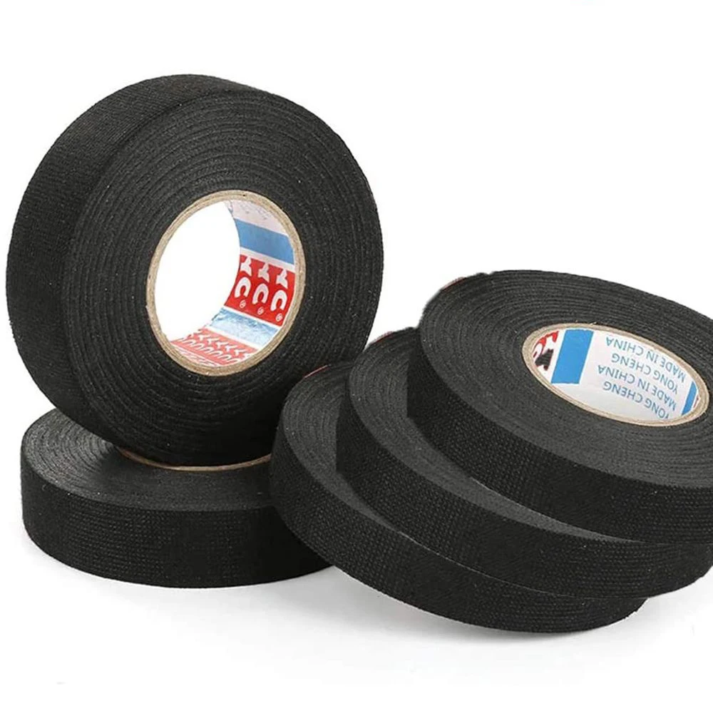 Nastro Per Cablaggio Da 15/25m Tessuto Adesivo Non Tessuto Nero Cavo Isolante Elettrico Resistente Al Calore Nastro Fisso Per Interni Auto
