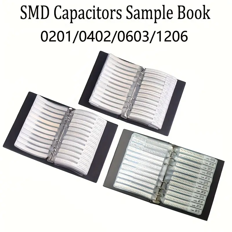 SMD Capacitor Booklet 0603 0805 1206 0201 0402 Resistor Pack Capacitive Device Sample Book image 1