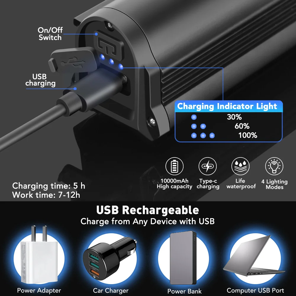 NEWBOLER  Ʈ  6000 , 6600mAh  , USB , MTB  Ŭ  ׼