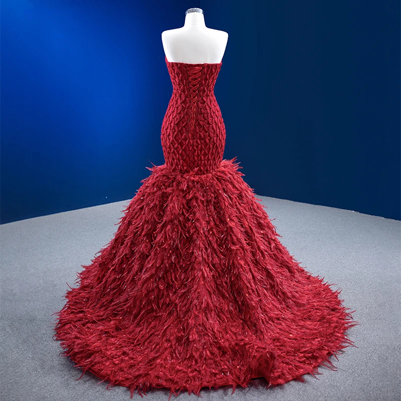 Рисунок 2 - Длинное свадебное платье русалки из органзы