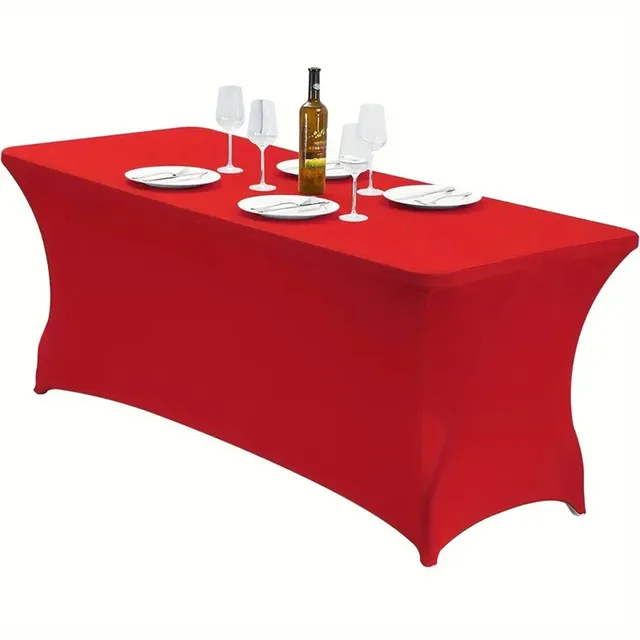 Nappe élastique 4/6/8 pieds, très extensible, lavable, universelle, pour lit, rectangulaire, pour hôtel, Banquet 1