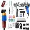 Electric Carpet Weaving Flocking Machine, Tufting Gun Set, Loop Pile with Ball of Yarn Pistol, 2 in 1 2