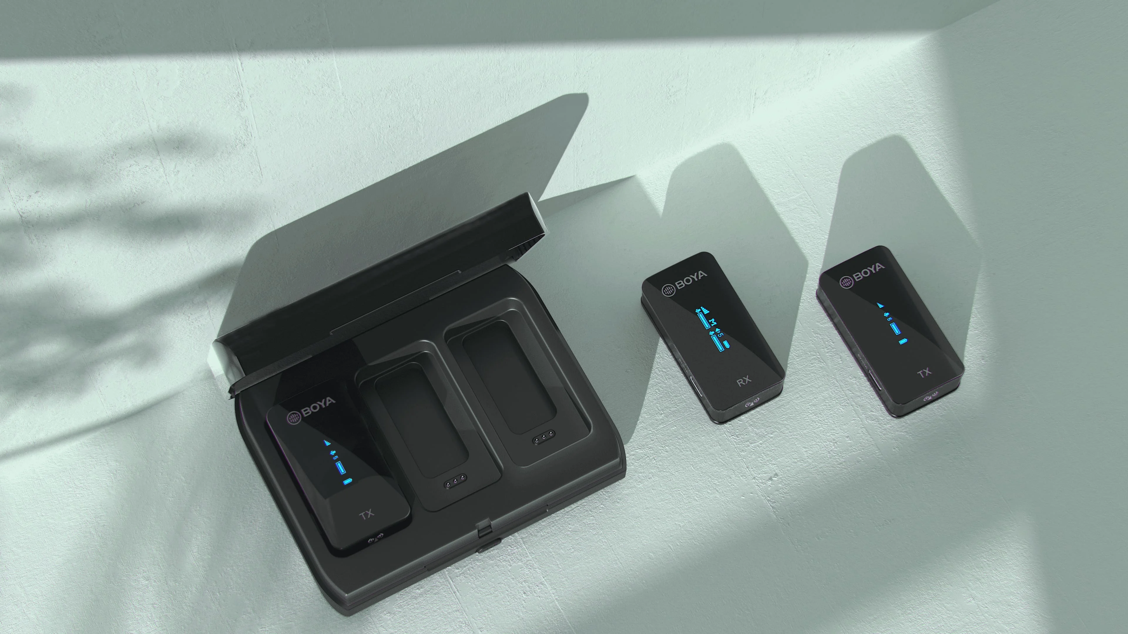 Boya Earbuds impermeáveis para microfone sem fio,