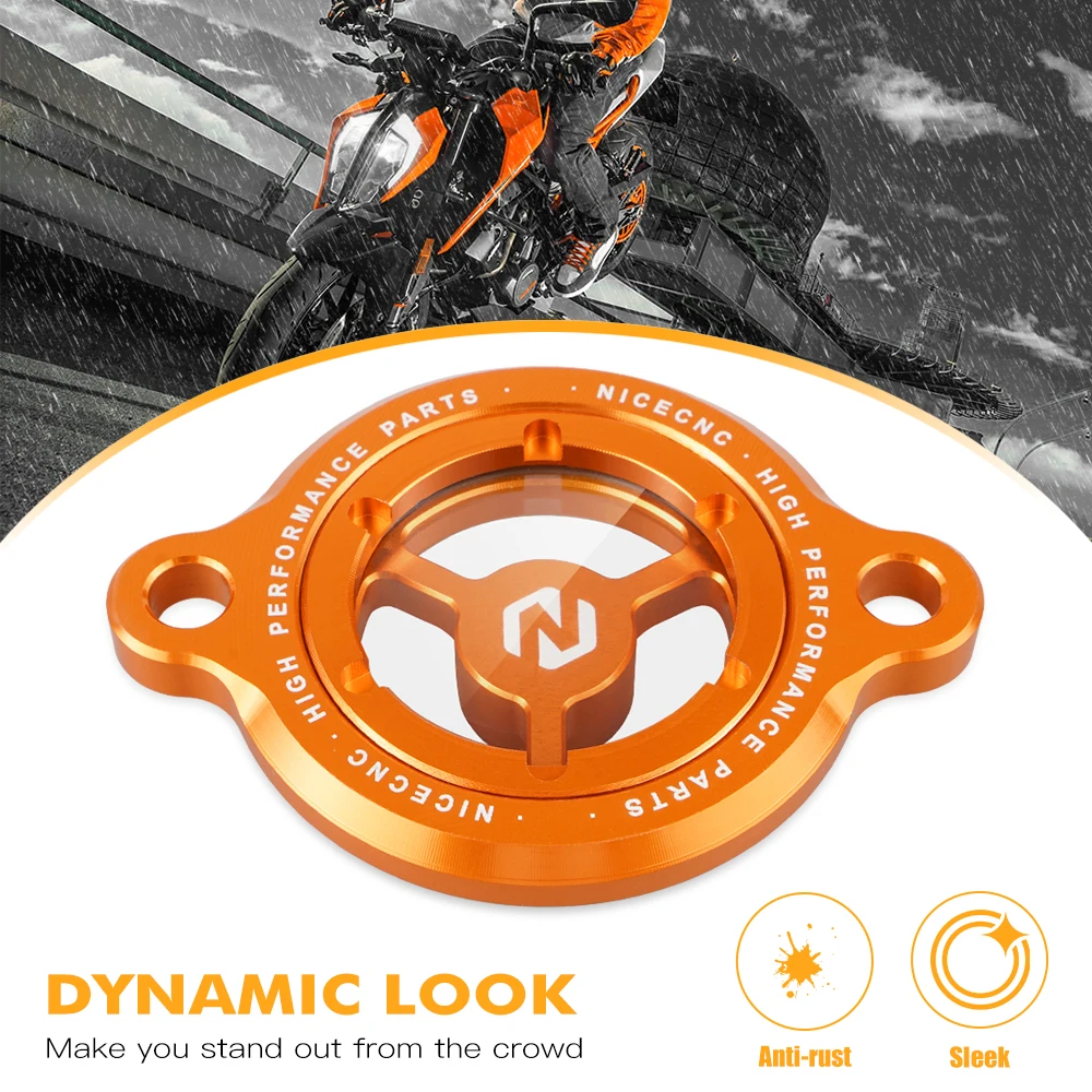 Für KTM 390 250 Adventure 2021-2023 Ölfilter-Abdeckkappe Duke 125 200 250 390 2016–2023 RC 125 RC200 RC390 2017–2023 2022 2021 – Detail 3