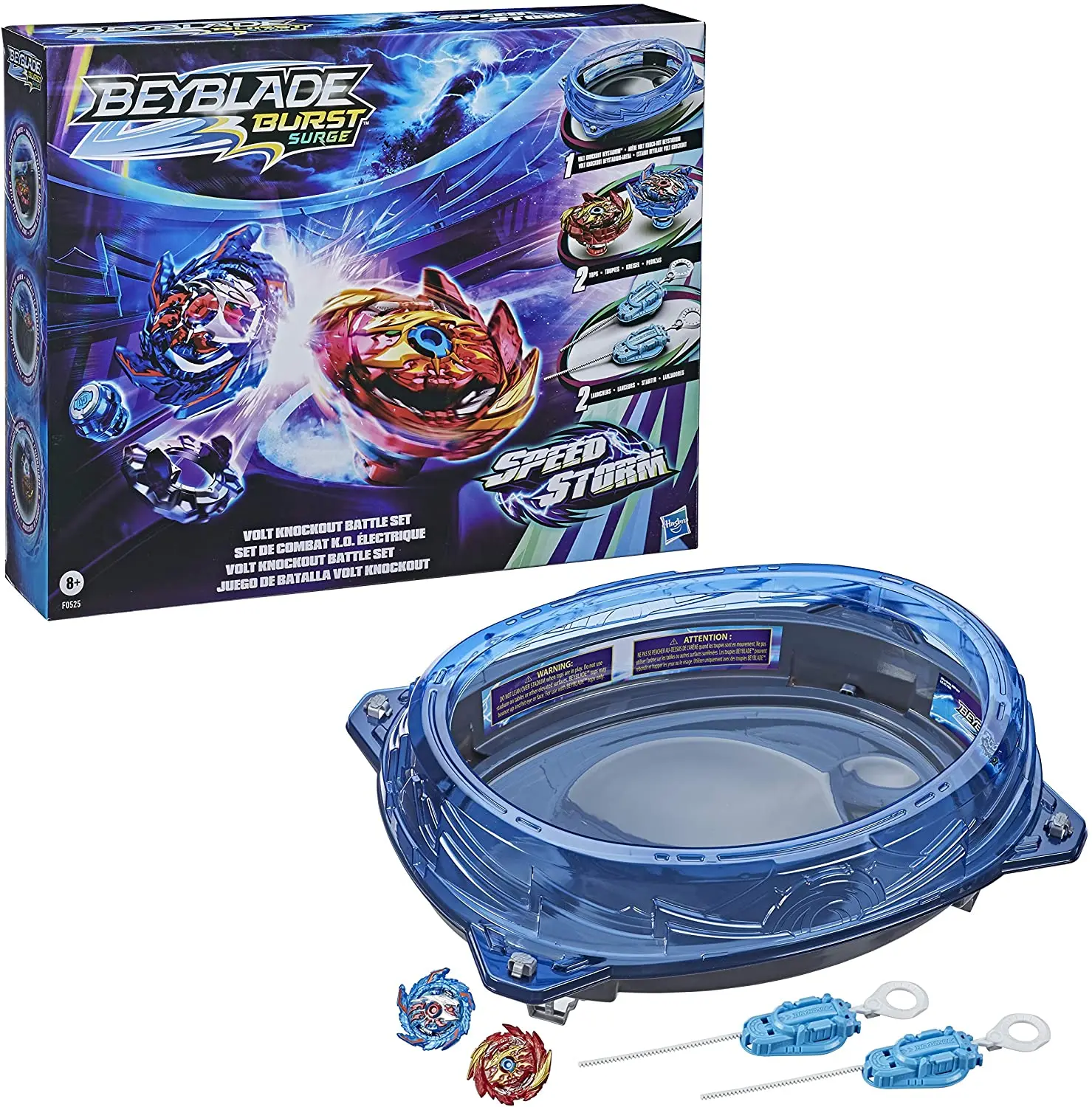 hasbro f0525eu4 beyblade speedstorm knockout battle set