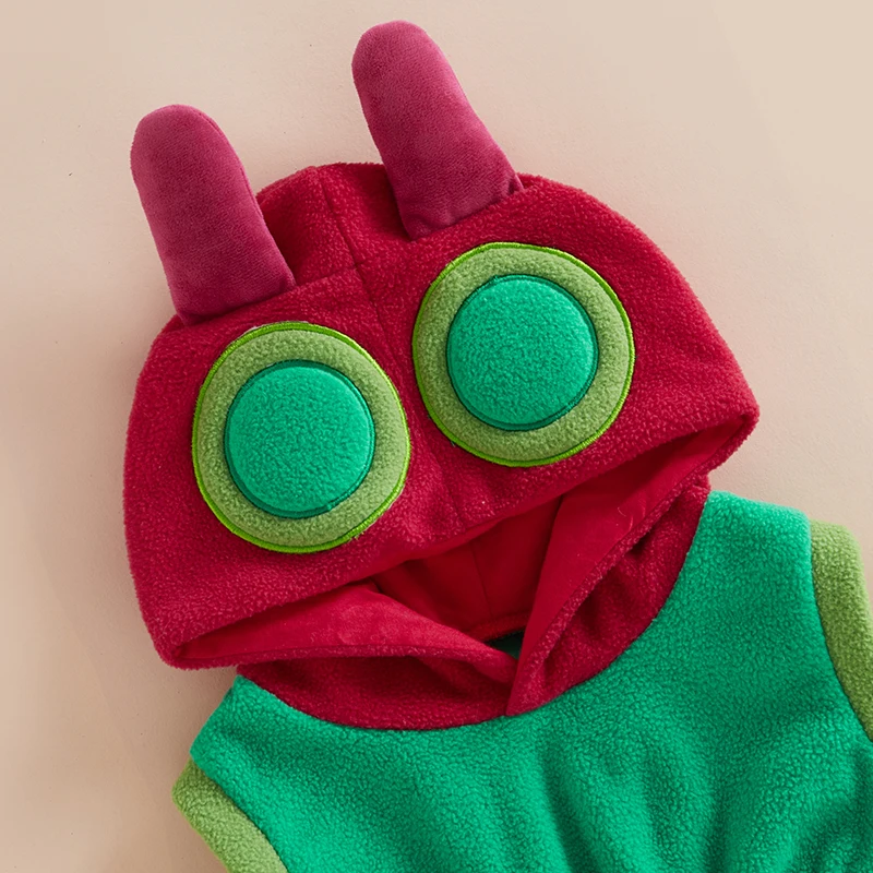 Baby Boy Girl Holloween Costume Cute Hungry Caterpillar Costume Infant Toddler Kids Cosplay Outfits Baby Winter Autumn Clothings 5