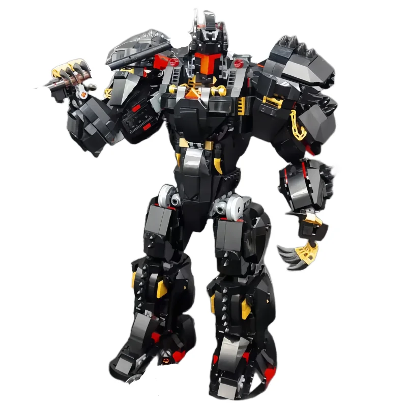Креативность, 1758 шт., серия Warrior Mecha MOC, черный рыцарь ...