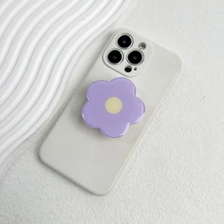 Universal Adjustable Phone Stand with Safety Grip and Expanding Ring (PURPLE)