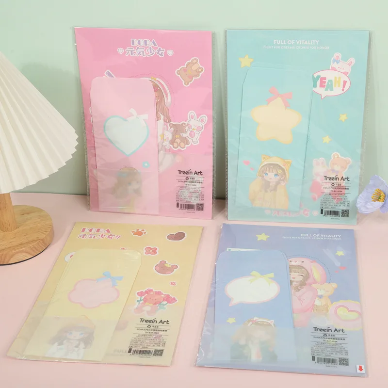 Stationery Vigor Girl's Letter Paper Envelope Set Cartoon Chinese Paper  Envelope Wedding