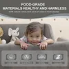 Toddler Bed, Toddler Floor Bed Frame with Guard Rails, Small Bed for Kids Boys and Girls, Standard Crib Mattress Toddler Beds 3