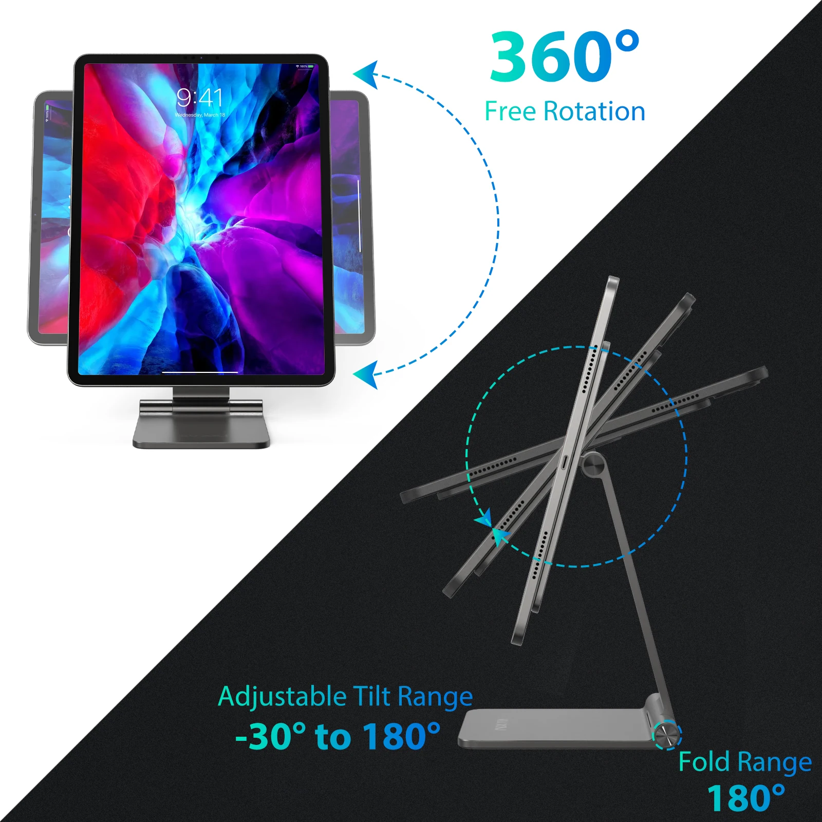 KUXIU Adjustable Magnetic Stand Mount Dock 360° Floating Holder