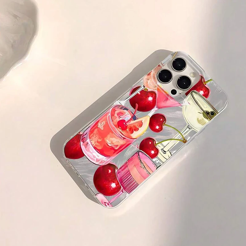 Cherry Pattern IMD Phone Case Cover