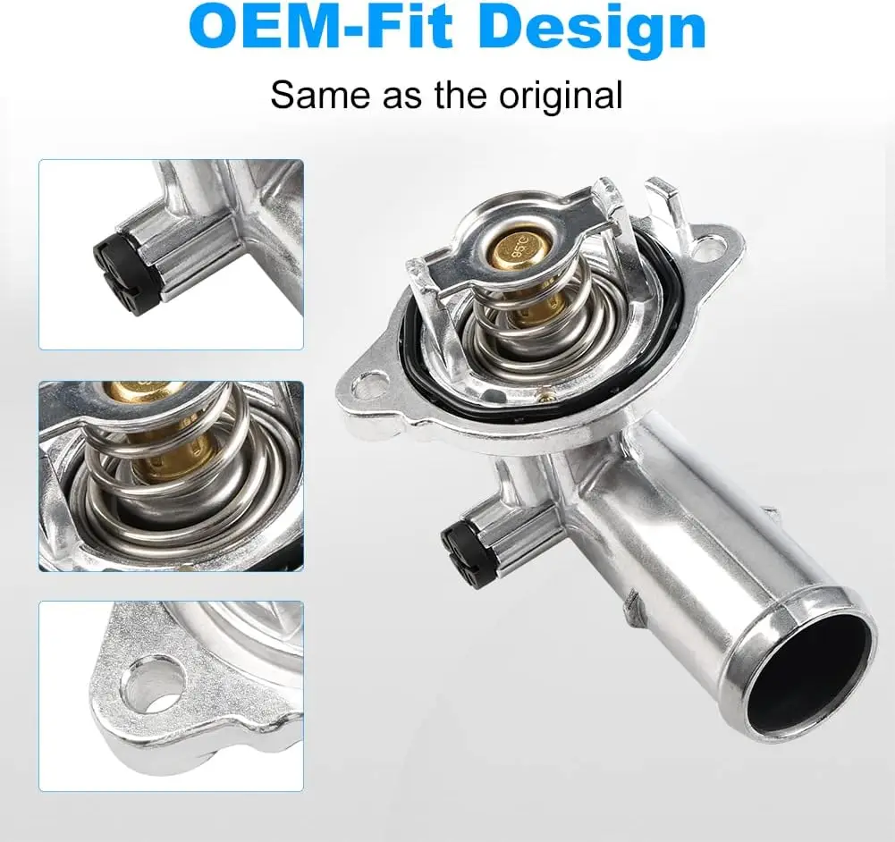 5184651AG Coolant Aluminum Thermostat Housing For Jeep Wrangler JK Grand Cherokee 2011- Dodge Durango 2011-2015 Coolant