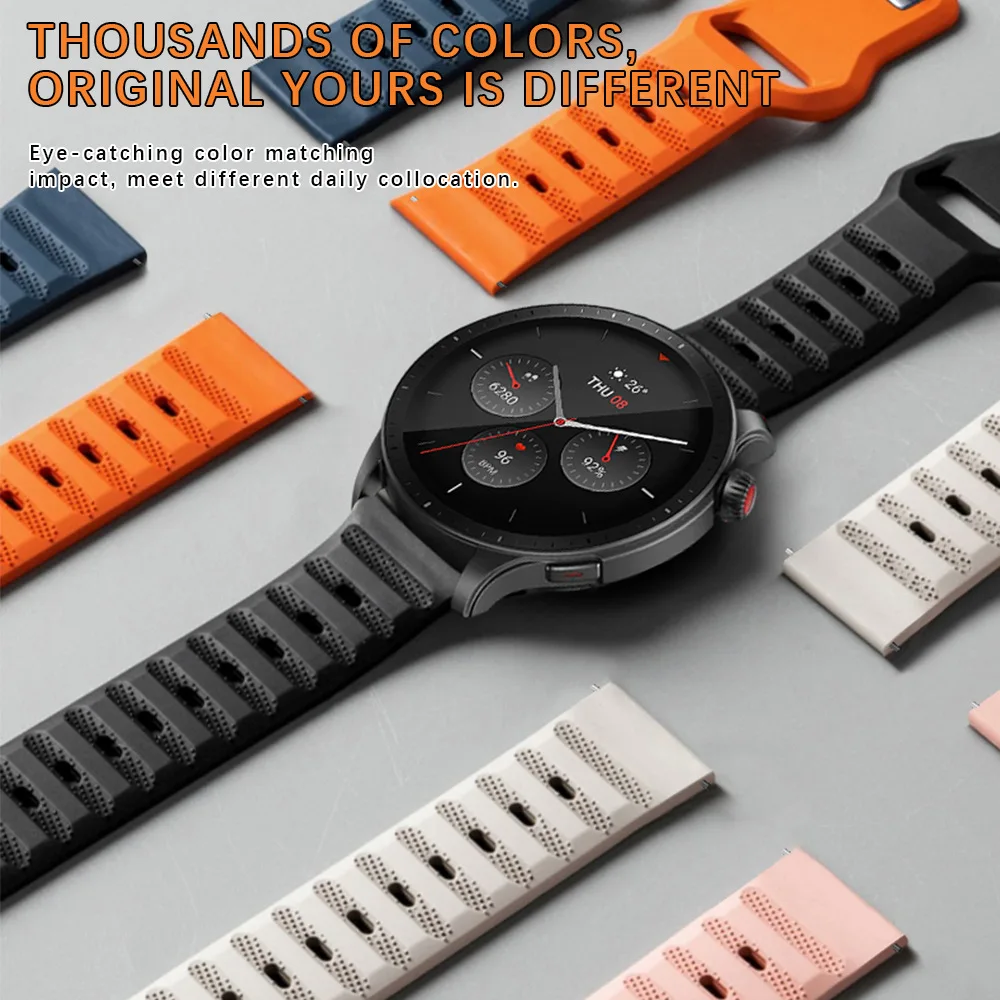 Versatile Silicone Sports Strap - Soft, Durable Band