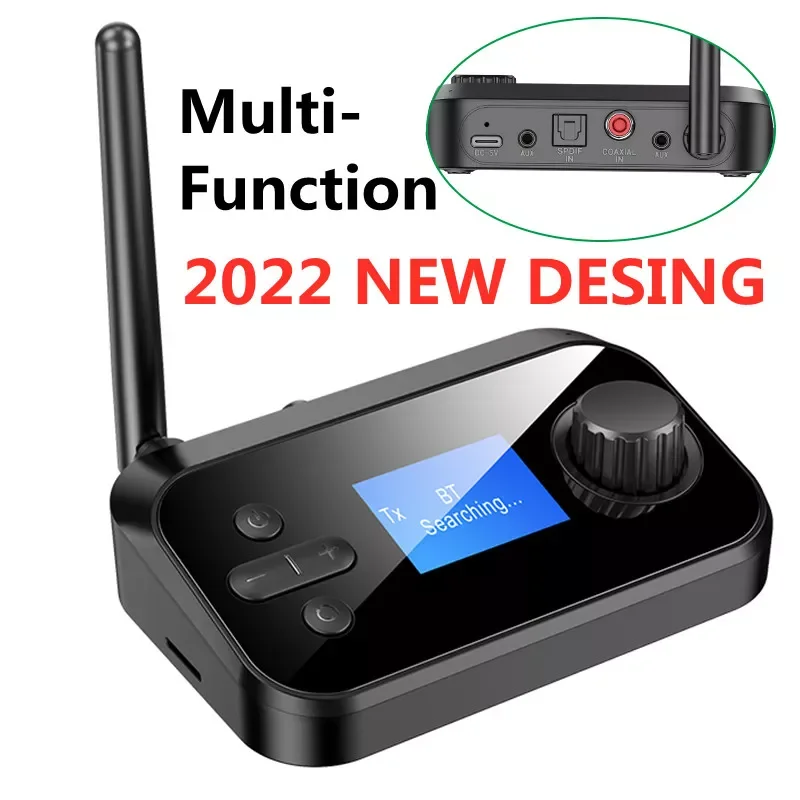 Bluetooth 5.0 Audio Transmitter Receiver with Mic Stereo Optical