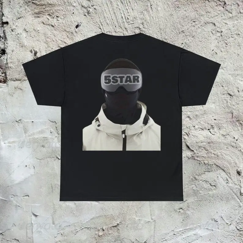 Gorp Core Gorpcore Hip Hop Rap Passamontagna Vintage Y2K T-Shirt In Cotone Pesante Drill Da Pipa Streetwear Fashion Underground Cool