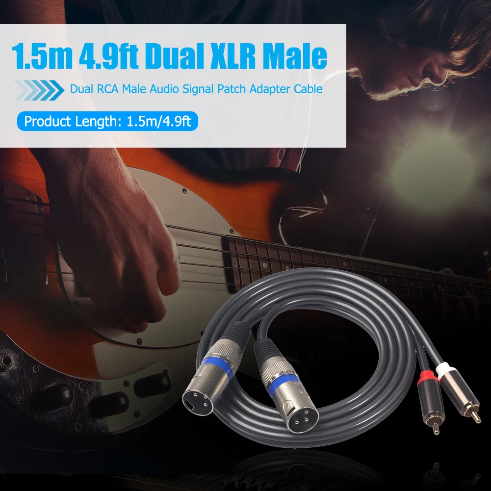 XLR - RCA   ũ ̺  ̾, 1.5m, 4.9ft