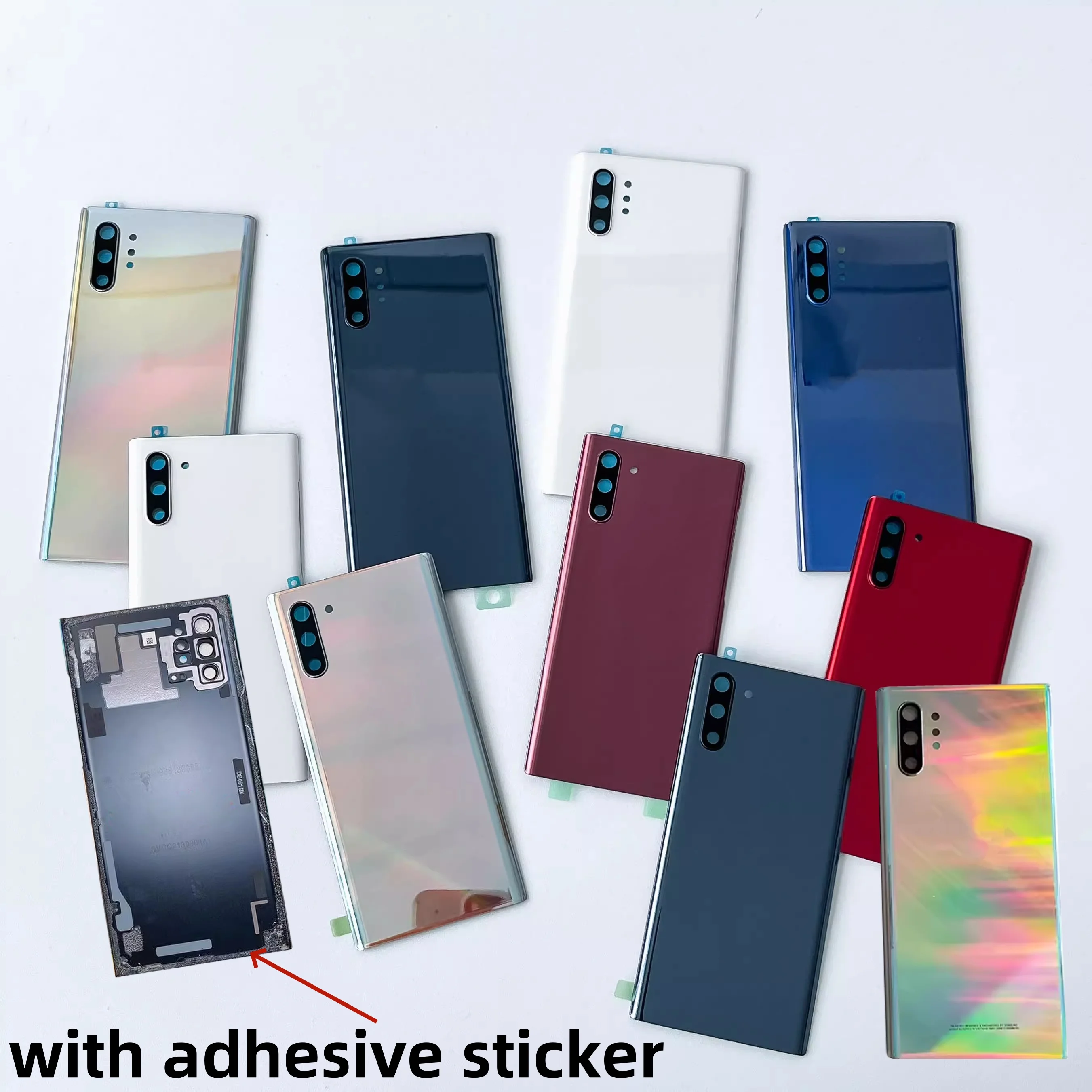 Задняя крышка для Samsung Galaxy Note10 SM-N9700 Note10Plus N975F Note10 + Крышка батарейного отсека задняя крышка корпуса