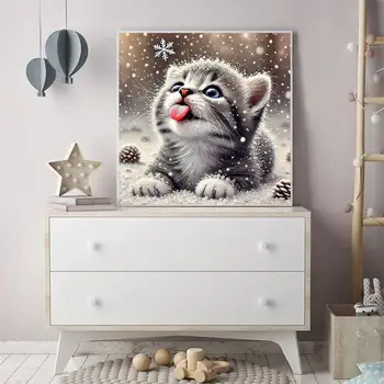 Diamond Mosaic Cat 3