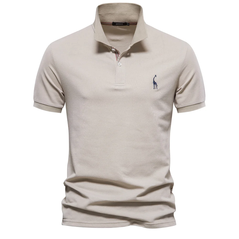

New Men's Polo Shirts Cotton Polo Shirts for Men Short Sleeve High Quantity Solid Polo Men New Summer Clothing