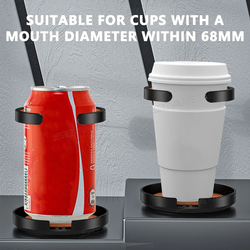 Foldable Car Air Vent Cup Holder Stable Orange ABS EVA Auto Bottle Stand