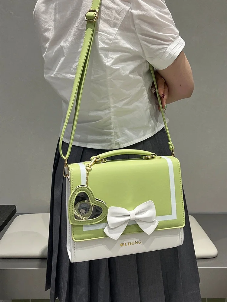 Borsa a tracolla giapponese per donna borsa trasparente abag in pelle PU JK Tote Bag borse borsa Preppy borsa a borsa a tracolla  1524