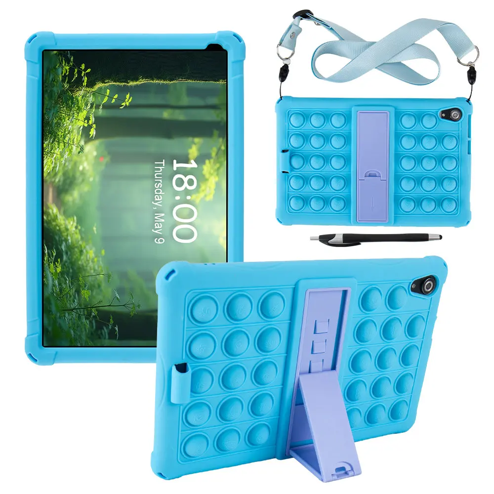 Cover In Pelle Sintetica Con Custodia E Proteggi Schermo Per Tablet Urao C107 10 Pollici - 2