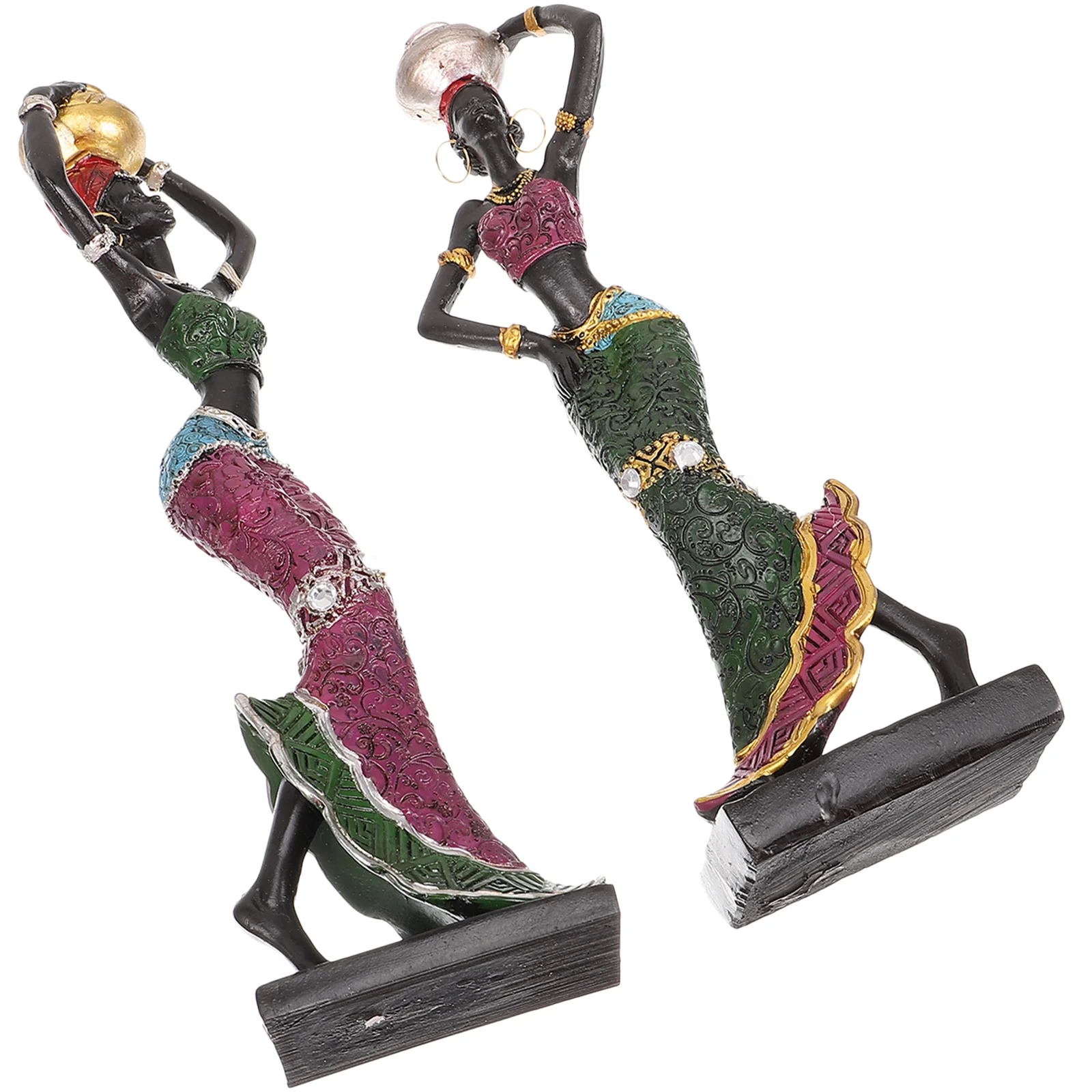 

2Pcs Creative Adornments Desktop Decorations Resin Crafts Table Ornaments