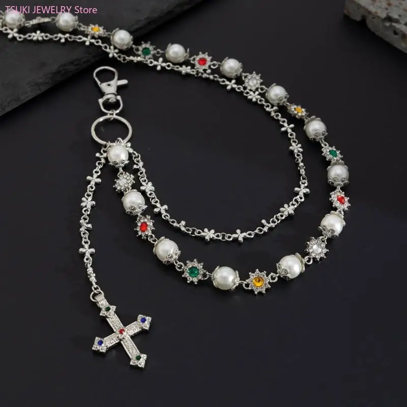 62KE Hosenkette, geeignet für junge Frauen, die Mode und einzigartige Accessoires suchen – Detail 7