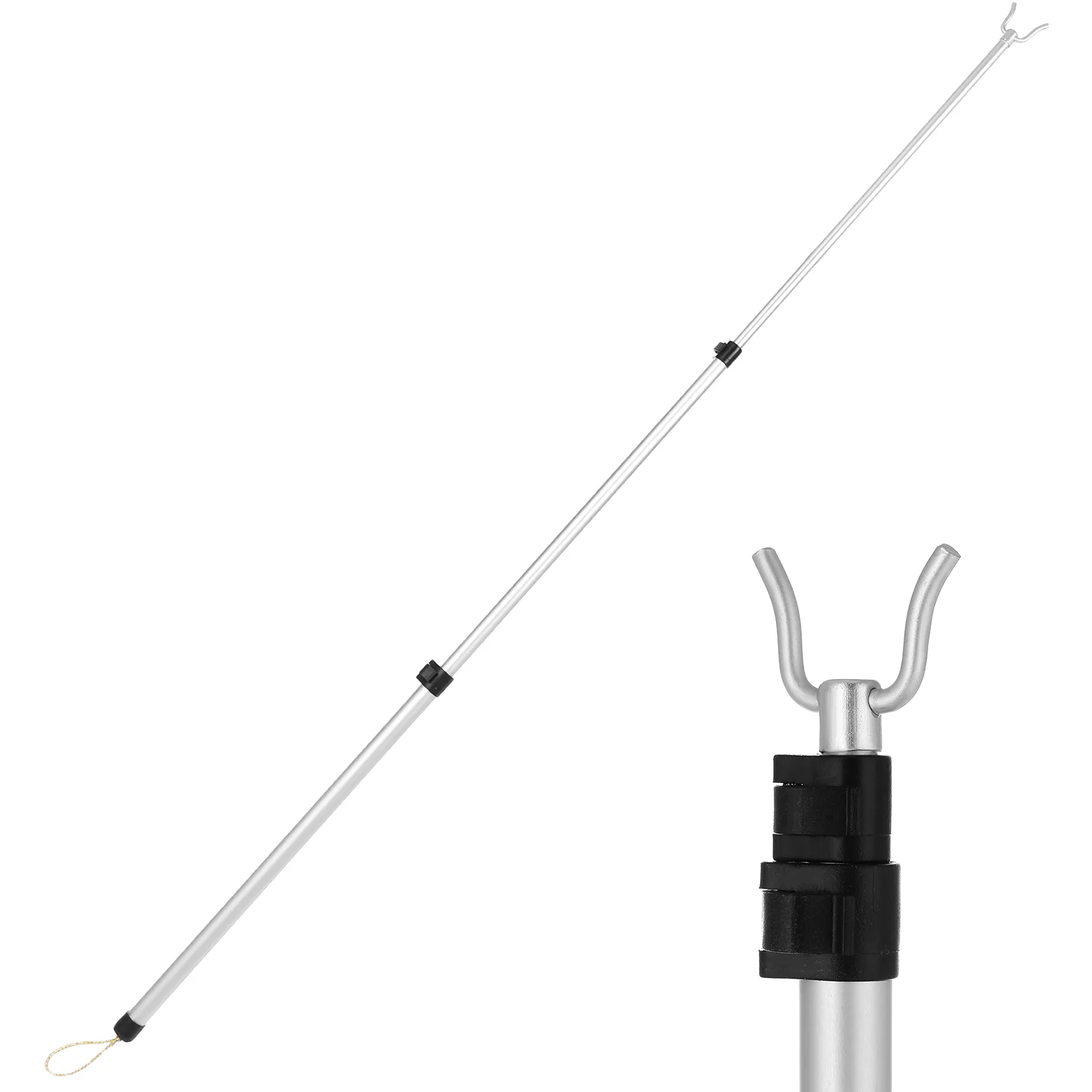 Telescopic Clothes Rail Rack Household Drying Rod Pole Clothing Aluminum Alloy Retractable Travel 3