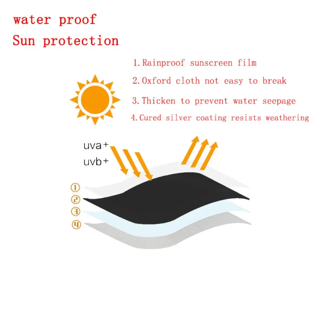 Patio Radiator Heater Protection Cover Waterproof Windproof Dustproof Pyramid Vertical Outside Universal Multi-Purpose Cover