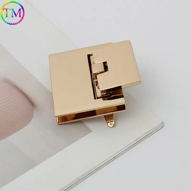 10 Pieces High Quality Metal Bags Lock Buckles Turn Twist Closure Decor Clasp Bag Purse DIY Replacement Hardware Accessory