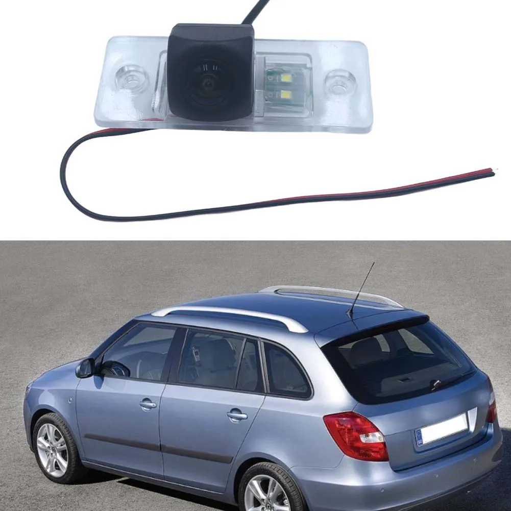 AHD 1080P 170 ° Skoda Fabia MK1(Typ 6Y) 2000-2007/Fabia MK2 2007-04.2012 용 후면보기 카메라 방수 주차 역방향 카메라
