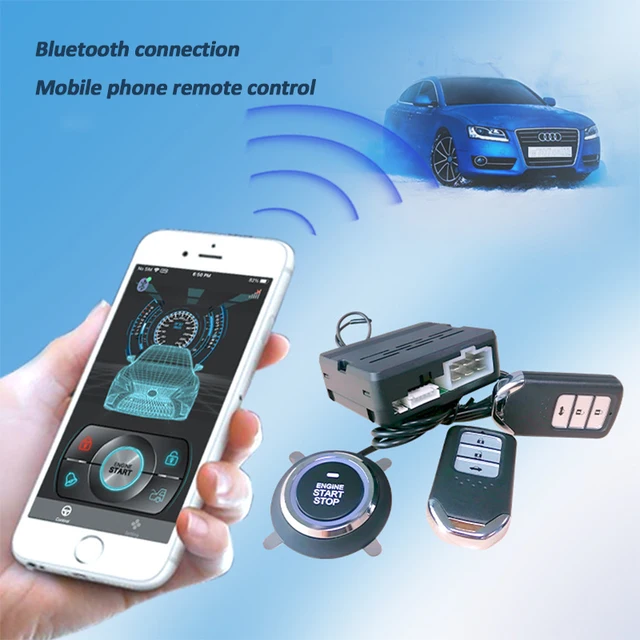 Mobile Phone Remote Control Start Car Autostart Engine One Button Start Stop System Automatic Engine starter Central Locking - Image 2