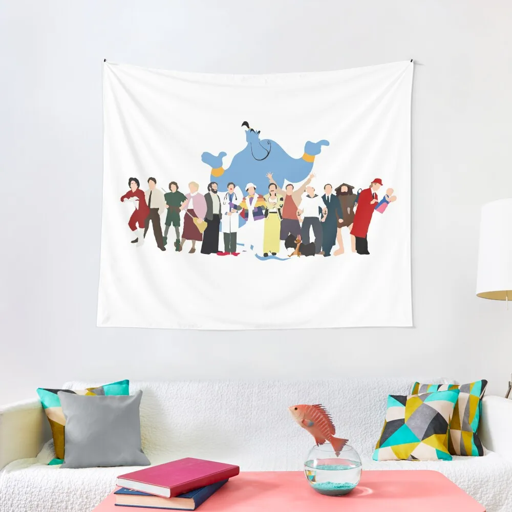 

NO BACKGROUND Even More Minimalist Robin Williams Character Tribute Tapestry Decorative Wall Mural