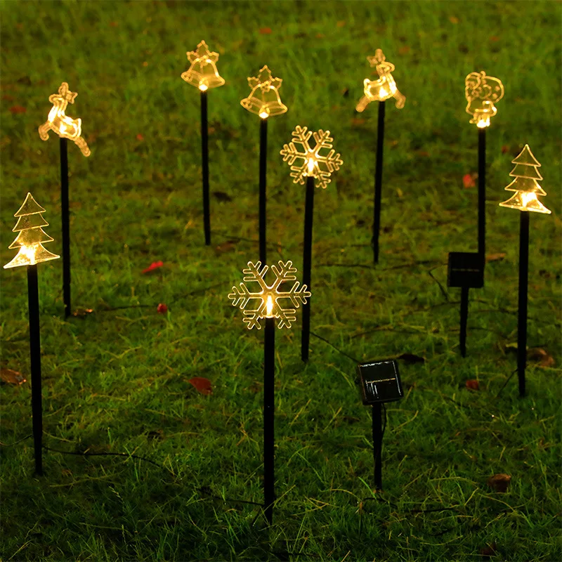 

Solar LED Light Outdoor Xmas Tree Snowflake Fairy Lights Waterproof Solar Lights Christmas Garland for Patio Garden Decoration