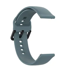 Silicone Wristband for Smartwatches - Universal Fit Bracelet Strap (Gray blue)
