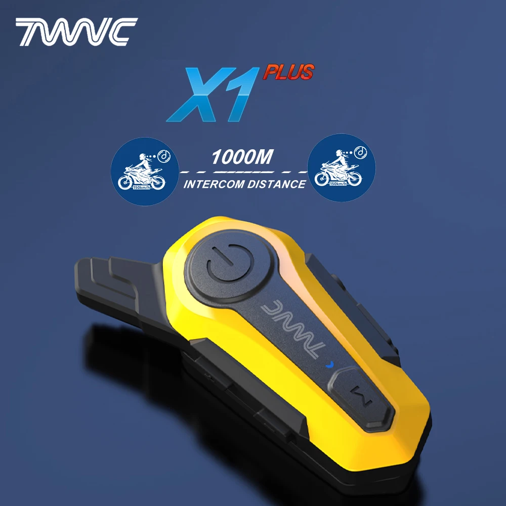 1/2pcs X1 Plus Motorcycle Helmet Headsets 1000m Bluetooth Moto