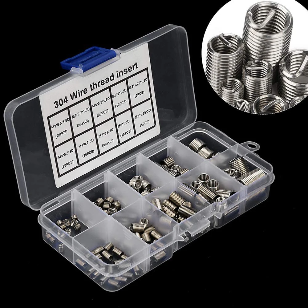 Videos about What is 302 303 304 307 M2/M3/M4/M5/M6/M8 Helical Inserts Self-Tapping Threaded Insert