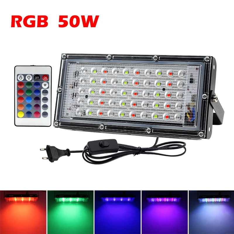 ตัวเลือกสินค้า ไฟส่องผนังภายนอก RGB แสงสวย กันน้ำ IP65