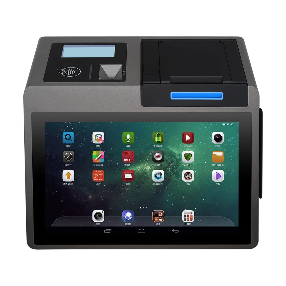 

Z100 Android 11 Mini Cash Register Point of Sale Systems Pos Tablet NFC Supermarket Atm Machine All in one Pos Terminal