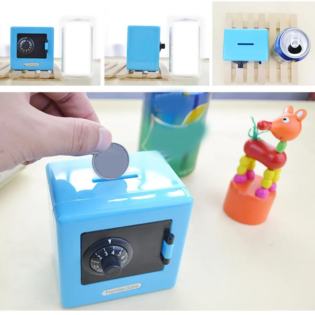 미니 머니 박스 콤비네이션 락, 동전 저축 지폐, 현금 돼지 예금 금고 보관 케이스, 선물 은행 코드, 1 개