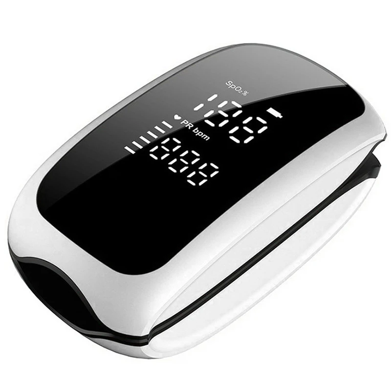 Rechargeable Child's Digital LED Display Pulse Oximeter with Strap and Lanyard